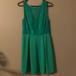 Emerald green boutique dress